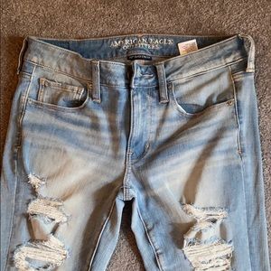 Light wash American Eagle jeans